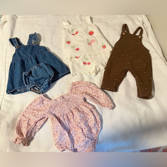 Zara Kids Matching Set - Blue, White, Brown, Pink
